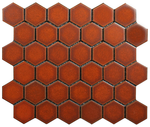 60 x 52mm flat glazed hex field